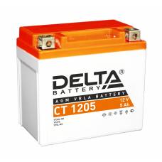 Аккумулятор для мототехники DELTA CT 1205 12В 5Ач 80А обратная  пол.