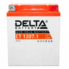 Аккумулятор для мототехники DELTA CT 1207.1 12В 7Ач 100А обратная пол.
