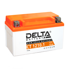 Аккумулятор для мототехники DELTA CT 1210.1 12В 10Ач 190А прямая пол.