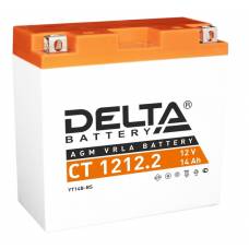 Аккумулятор для мототехники DELTA CT 1212.2 12В 14Ач 155А прямая пол.
