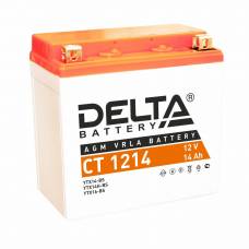 Аккумулятор для мототехники DELTA CT 1214 12В 14Ач 200А прямая пол.