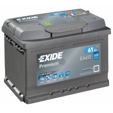 EXIDE Premium EA612 61 Ач 600 А обратная пол. (низкий)