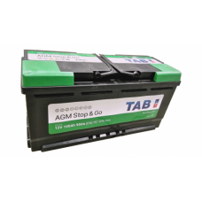 Аккумулятор автомобильный TAB AGM Stop & Go 105 Ач 950 А обратная пол. 