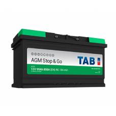 Аккумулятор автомобильный TAB AGM Stop & Go 95 Ач 850 А обратная пол. 
