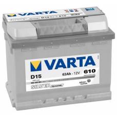 Аккумулятор автомобильный VARTA Silver D15 63 Ач 610 А обратная пол.
